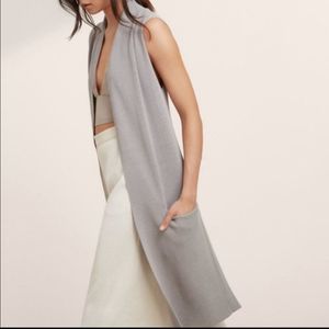 Wilfred Gray Sleeveless Cardigan